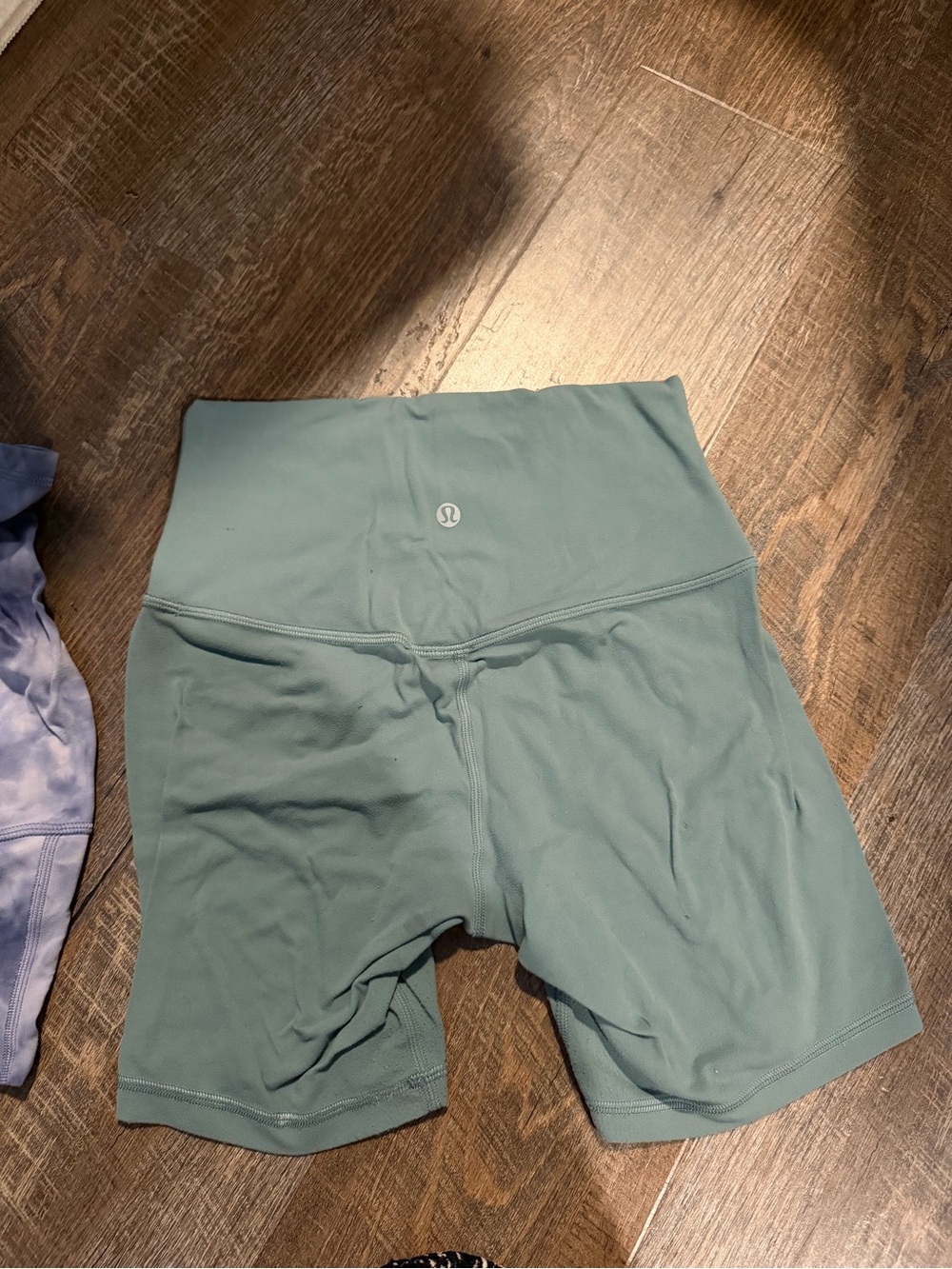 lululemon athletica High-Rise Bike Shorts in Sage Green